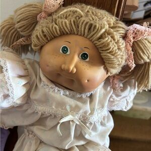 Blonde Doll with Pink Accents